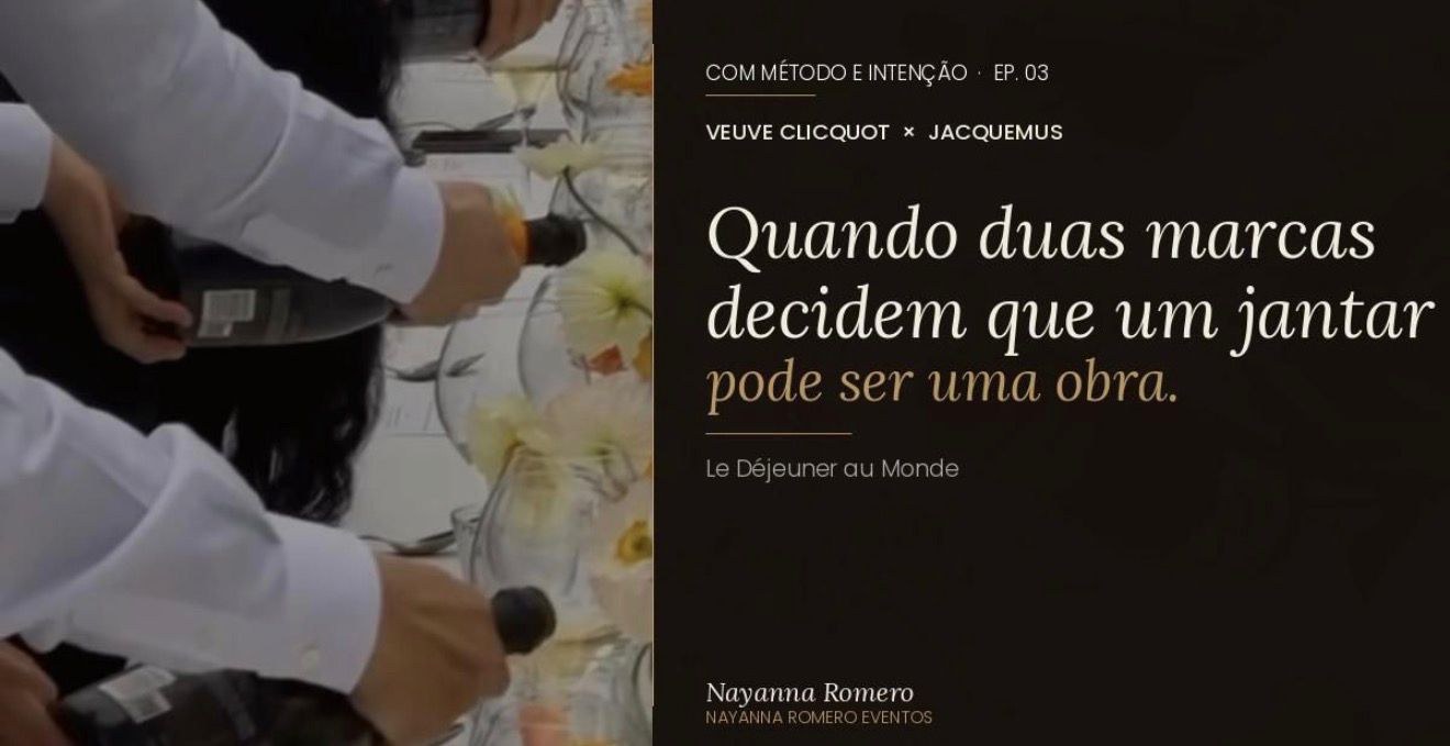 Veuve Clicquot × Jacquemus — Le Déjeuner au Monde