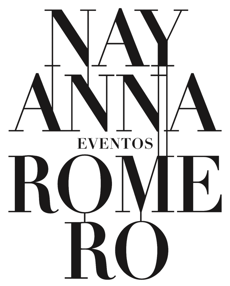 Nayanna Romero Eventos, logotipo vertical