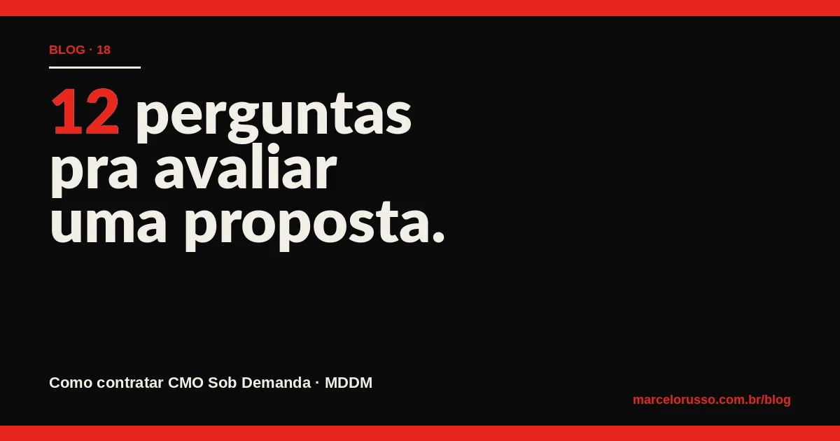 Avaliar proposta de CMO Fracionado